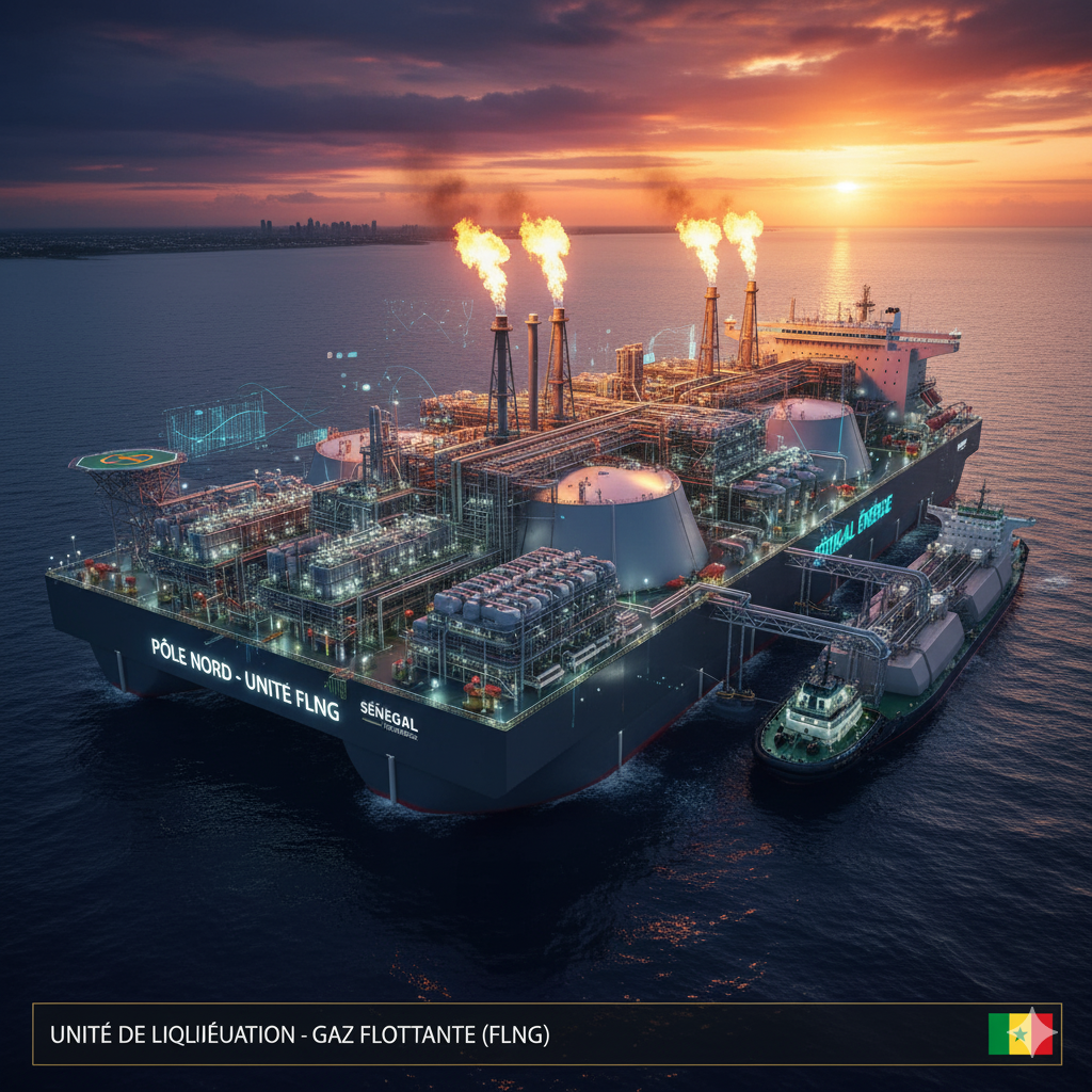 Unité de Liquéfaction de Gaz Flottante (FLNG)